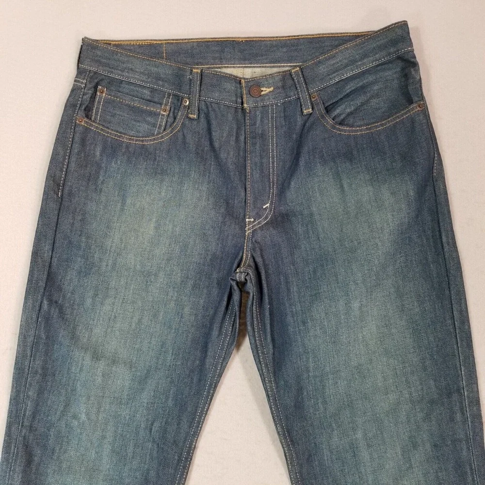 Levi's 511 jeans men's 36x32 slim straight blue denim pants